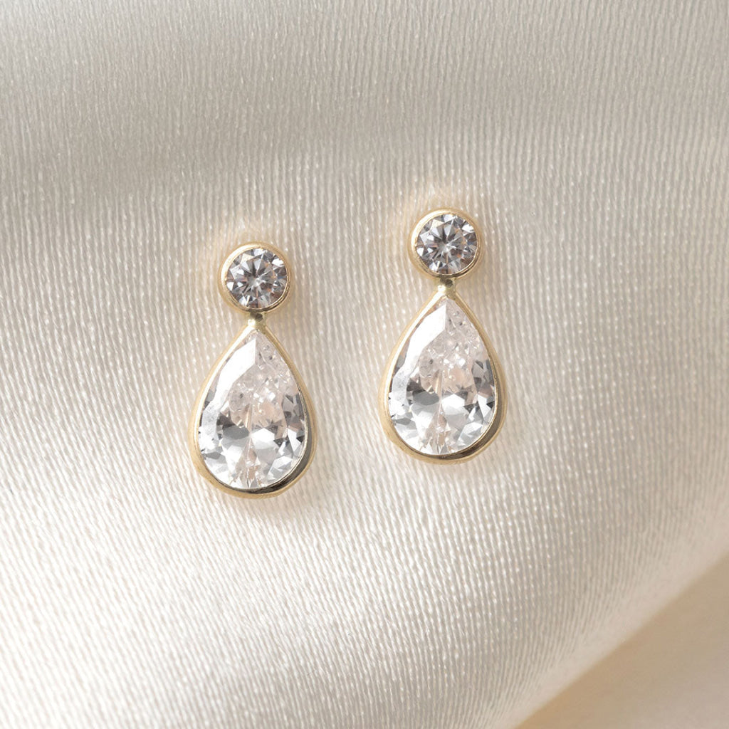 Whisper CZ Earrings | 9ct Gold - Earrings