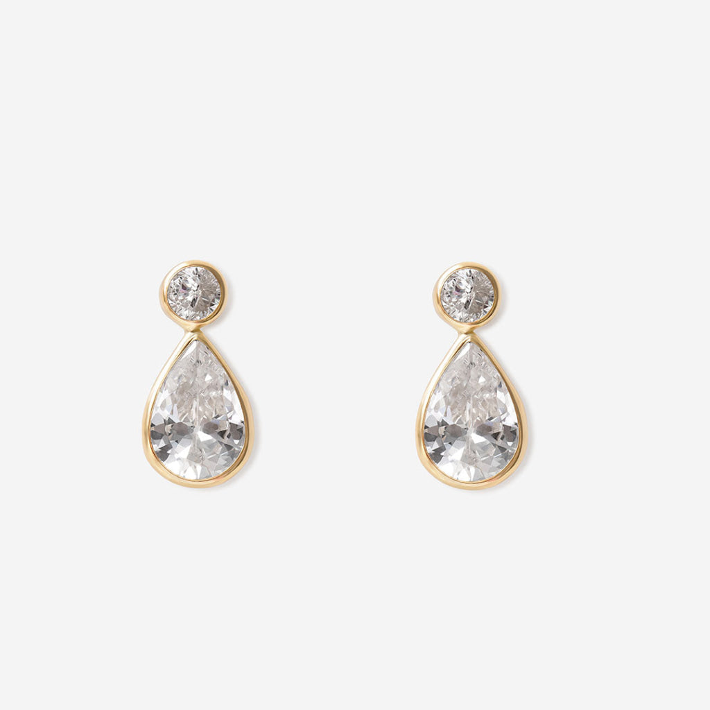 Whisper CZ Earrings | 9ct Gold - Earrings