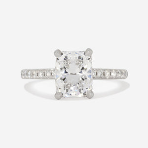 WILLOW 2.20ct | Cushion Solitaire Lab Grown Diamond Engagement Ring in Platinum