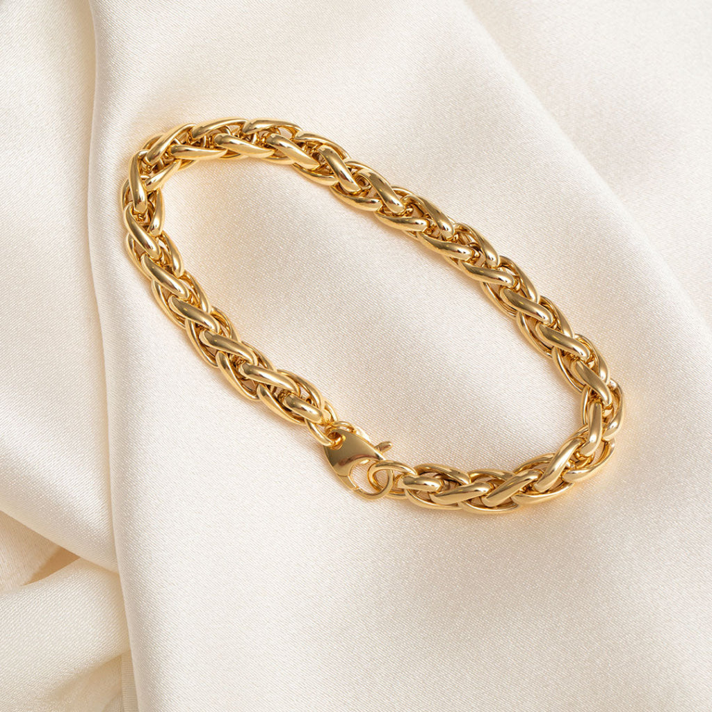 woven gold bracelet