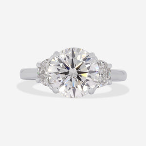 WINTER 3.50ct | Round 3-Stone Lab Grown Diamond Engagement Ring in Platinum