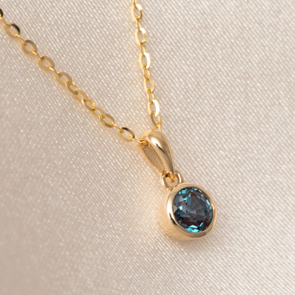 Wish Alexandrite Necklace | 9ct Gold - Necklace