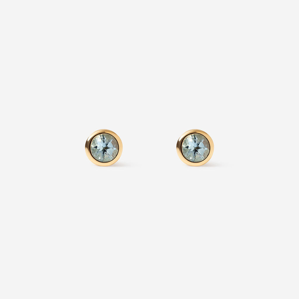 Wish Aquamarine Earrings | 9ct Gold