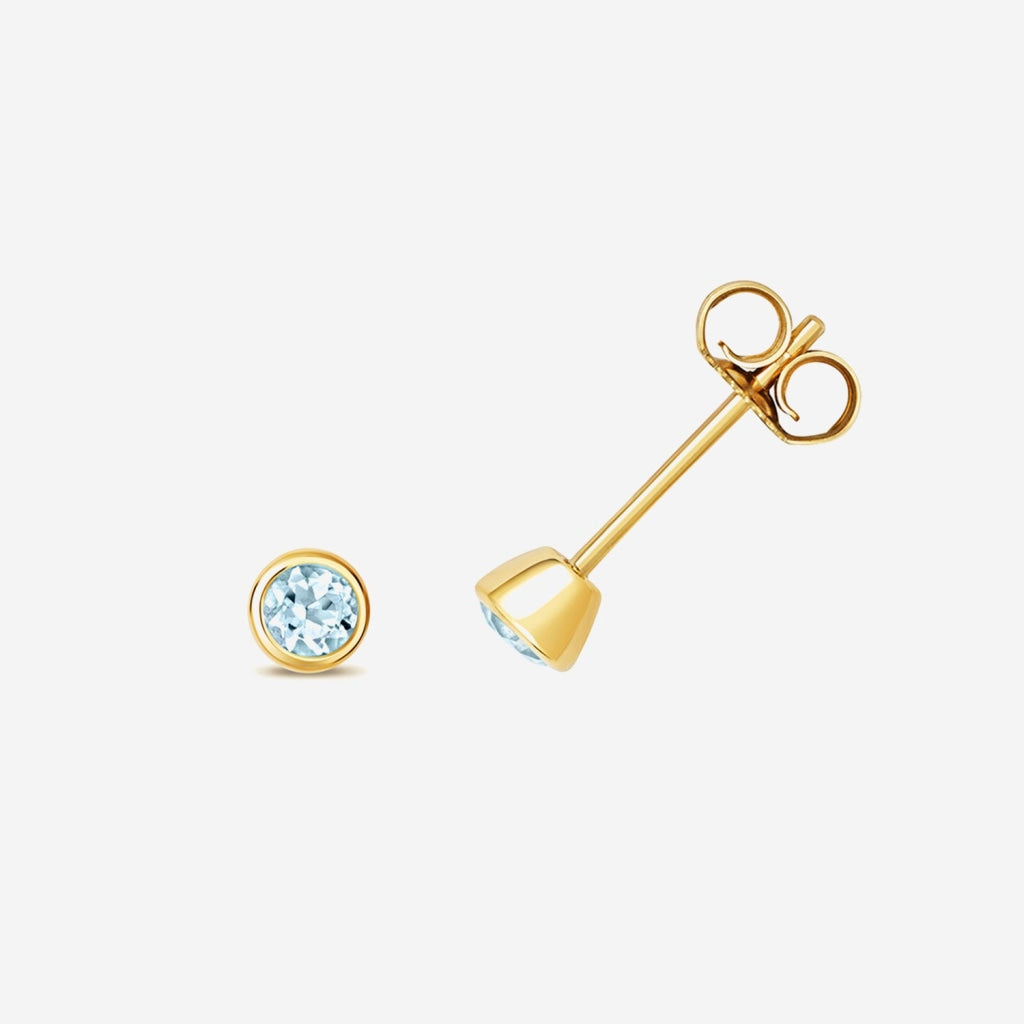 Wish Aquamarine Earrings | 9ct Gold - Gear Jewellers