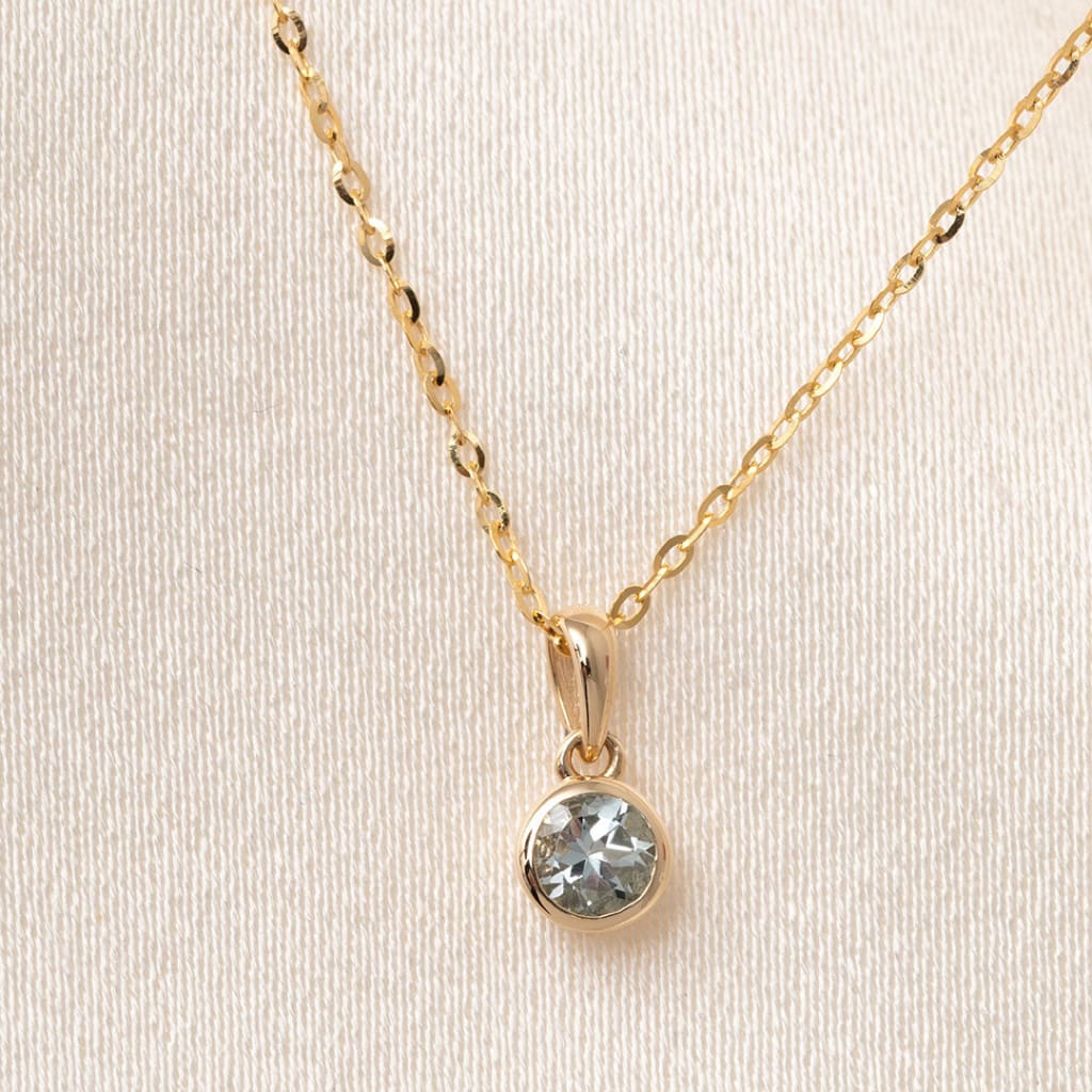 Wish Aquamarine Necklace | 9ct Gold