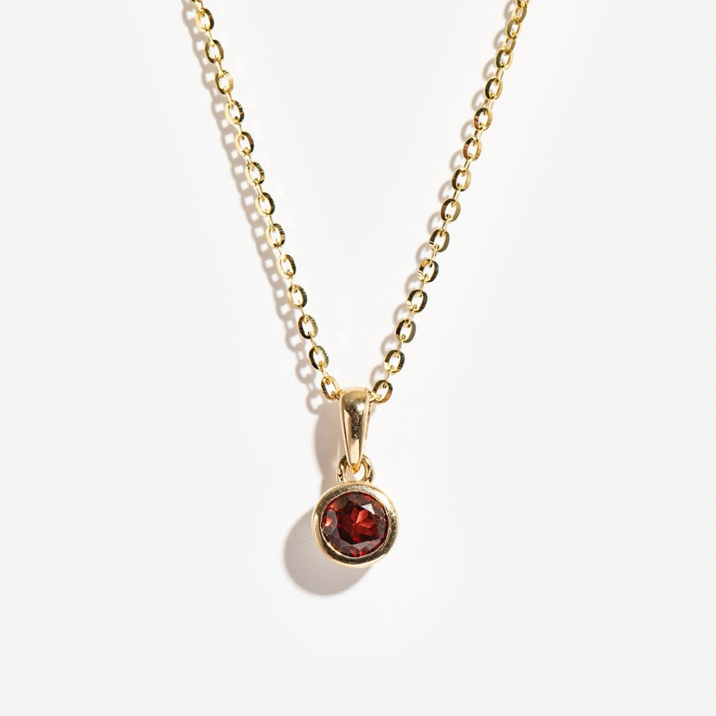 Wish Garnet Necklace | 9ct Gold - Gear Jewellers