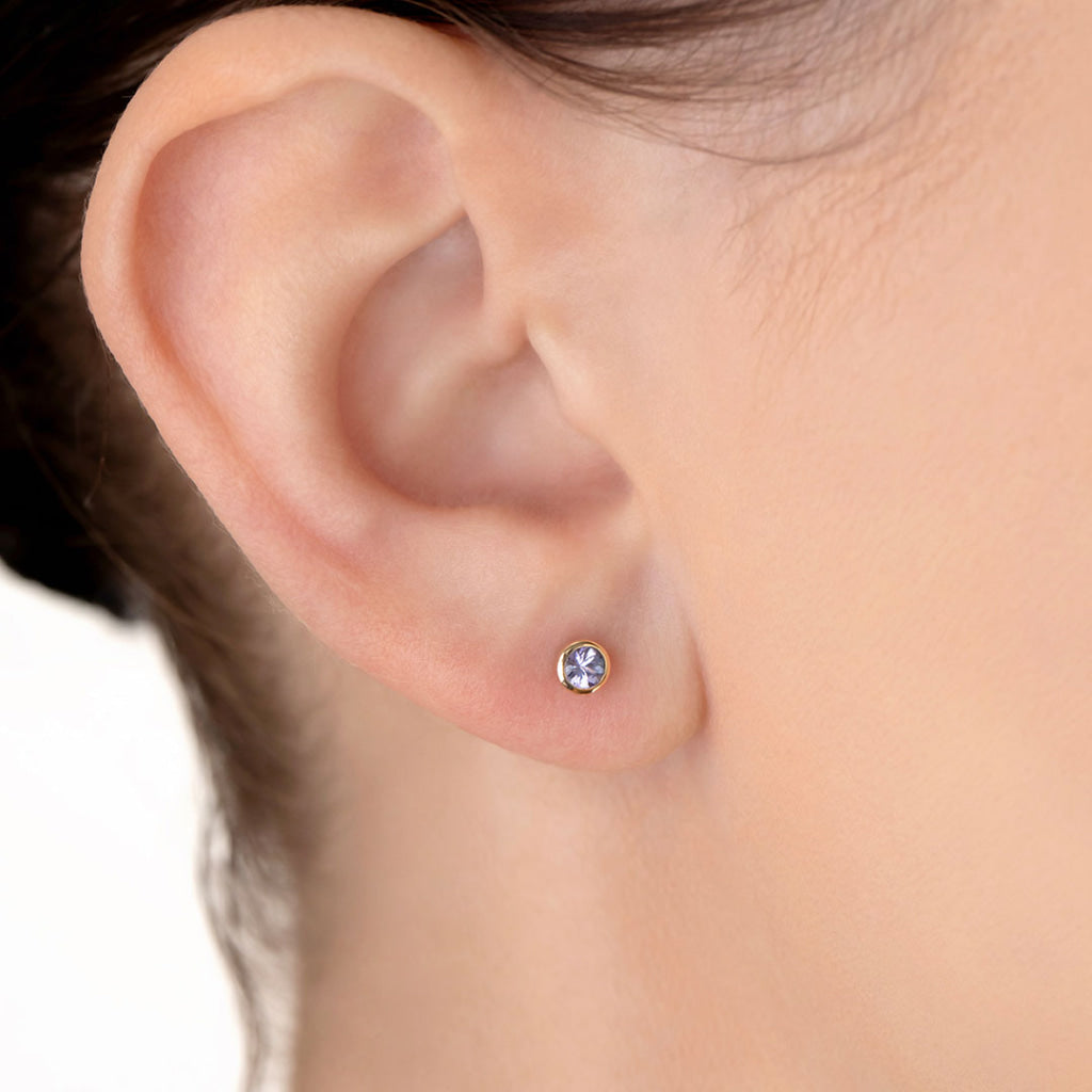 Wish Tanzanite Earrings | 9ct Gold