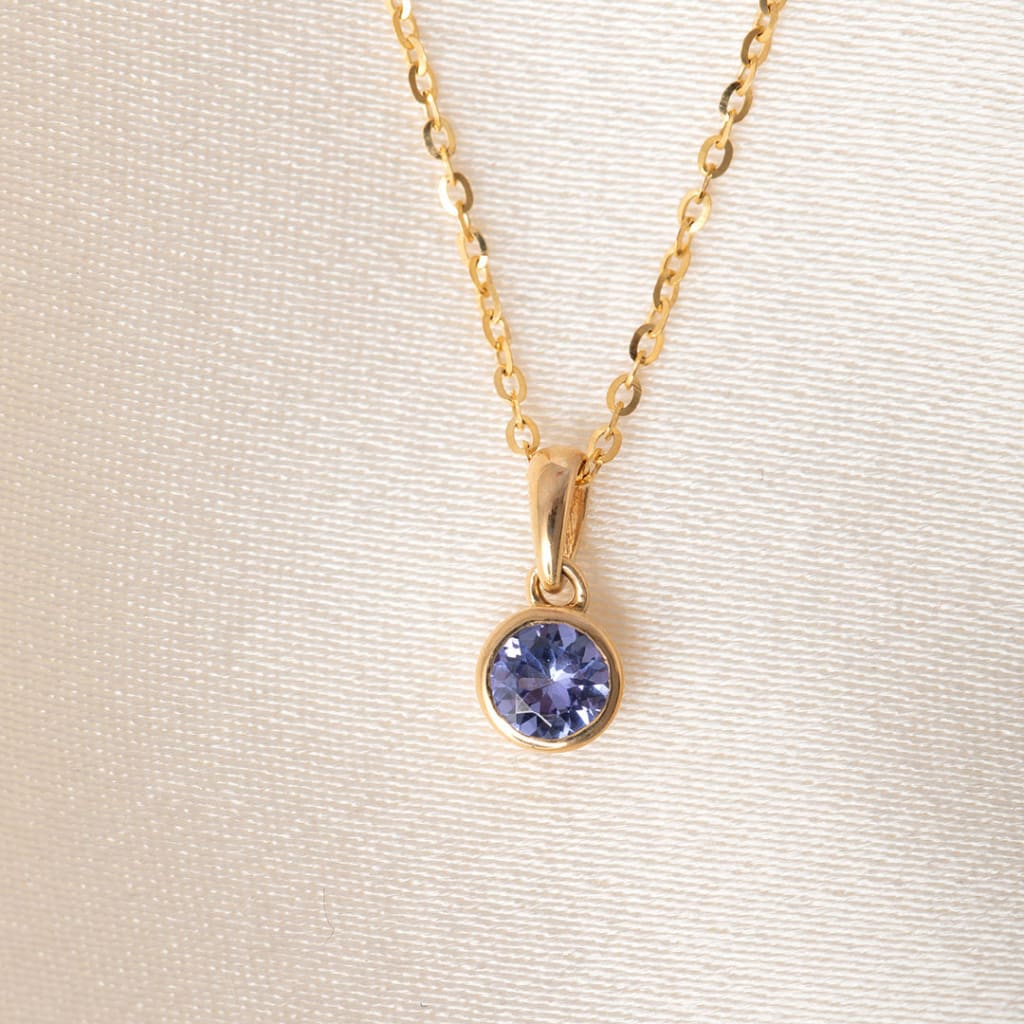 Wish Tanzanite Necklace | 9ct Gold - Necklace