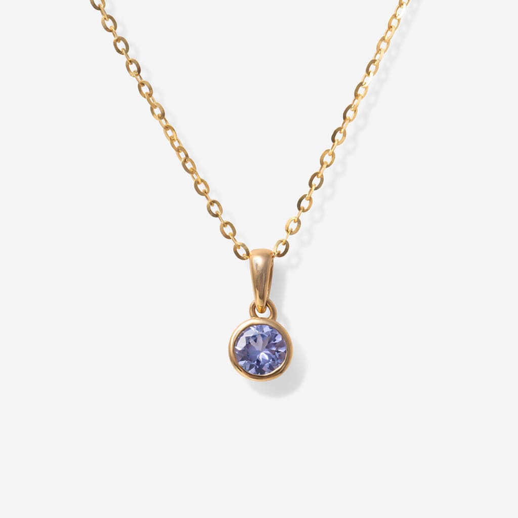 Wish Tanzanite Necklace | 9ct Gold - Necklace