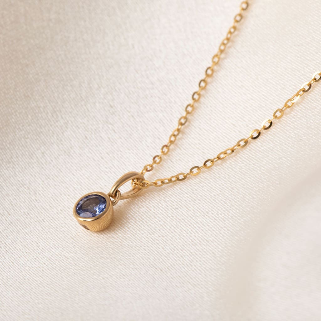 Wish Tanzanite Necklace | 9ct Gold - Necklace