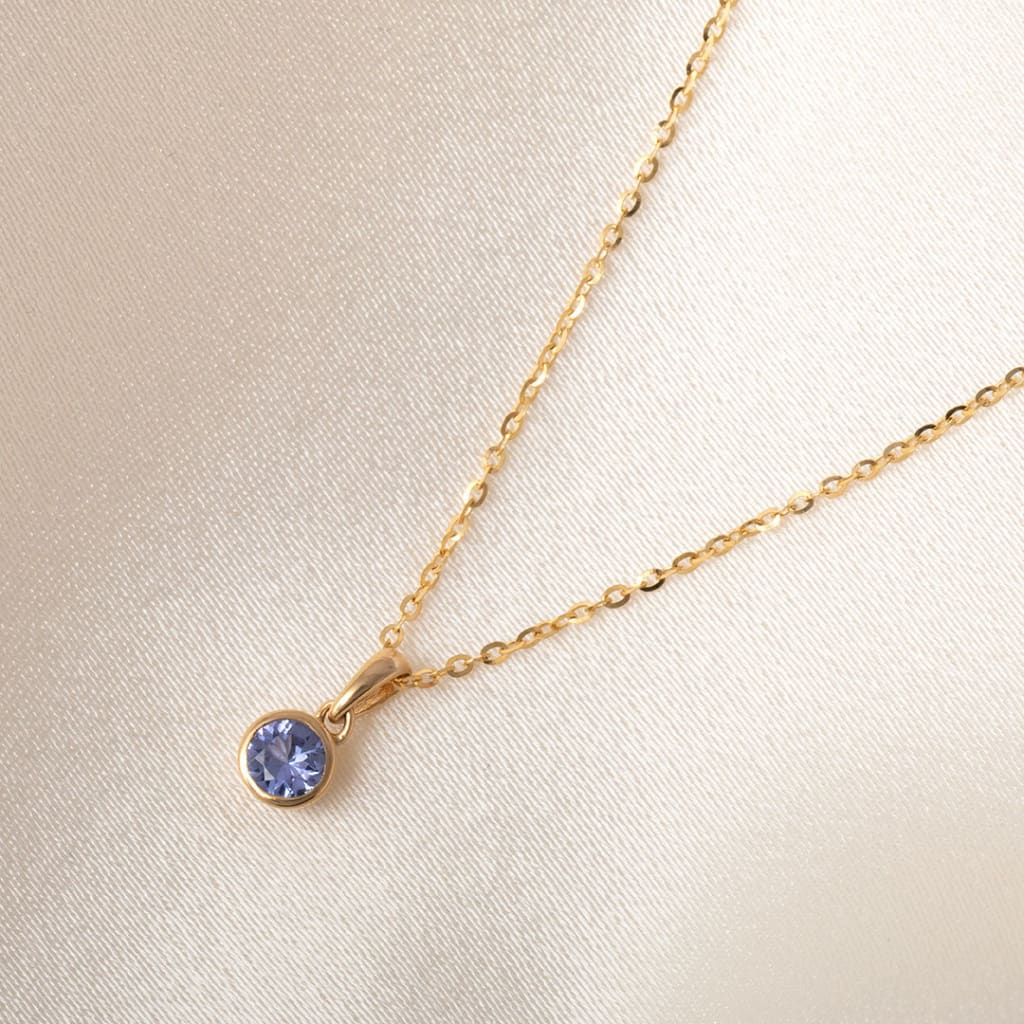 Wish Tanzanite Necklace | 9ct Gold - Necklace