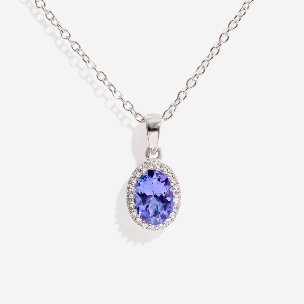 Wonder | Diamond & Tanzanite Necklace in 9ct Gold