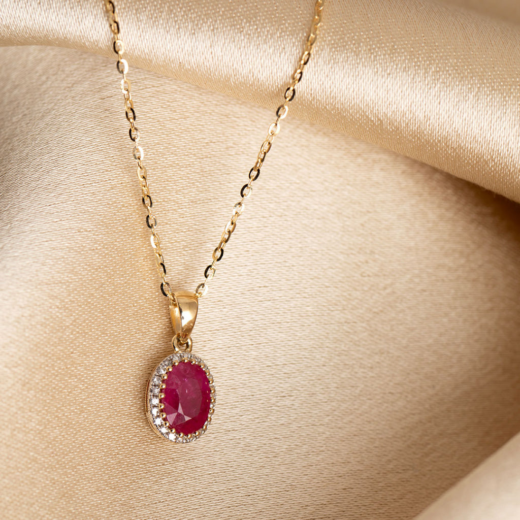 Wonder Ruby Diamond Necklace in 9ct Gold – Gear Jewellers
