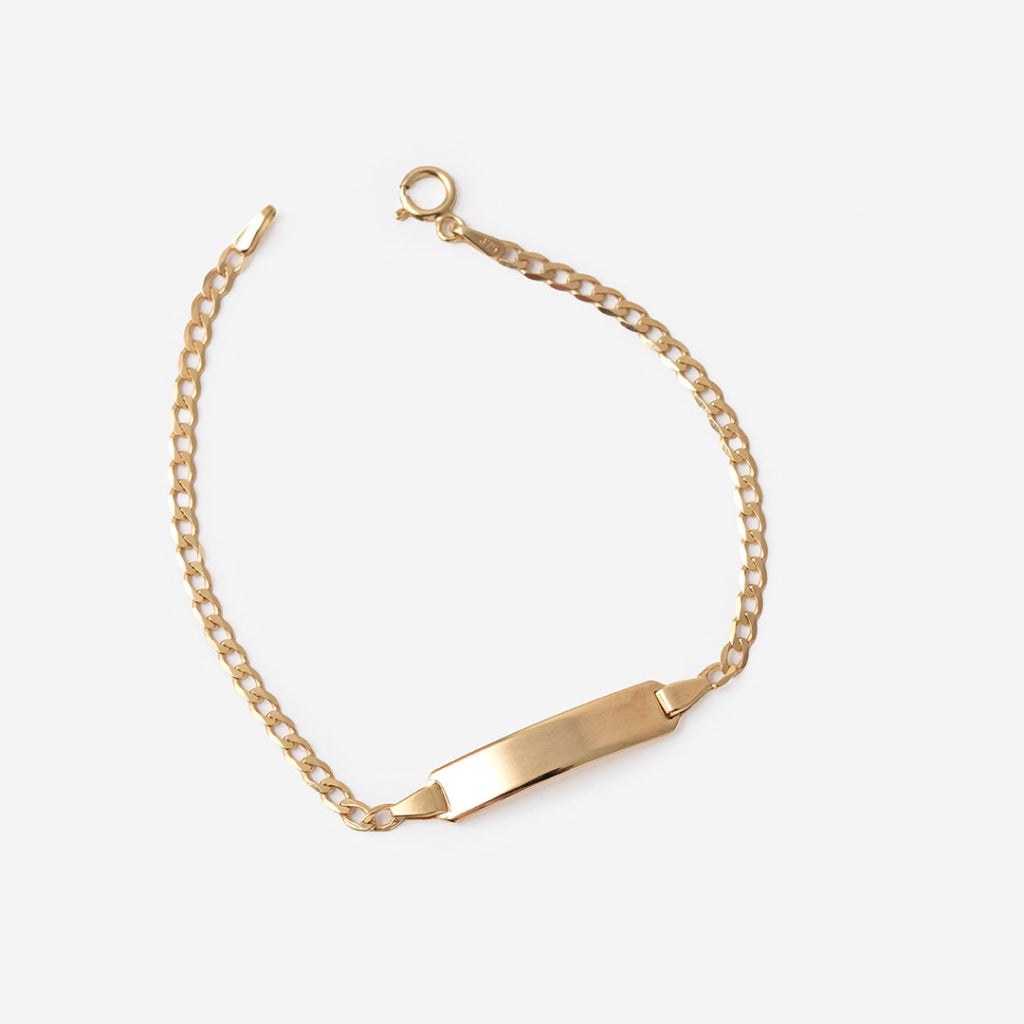 My World - Baby ID Bracelet | 9ct Gold - Bracelet