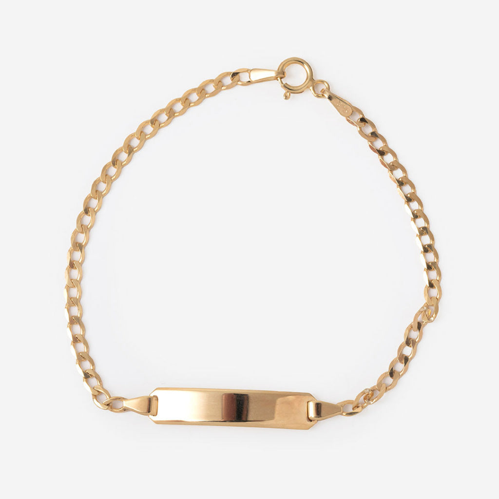 My World - Baby ID Bracelet | 9ct Gold - Bracelet