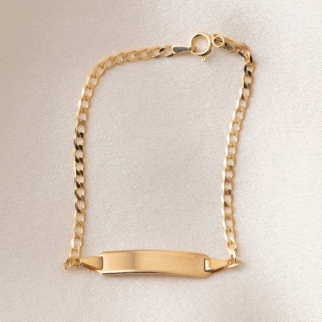 My World - Baby ID Bracelet | 9ct Gold - Bracelet