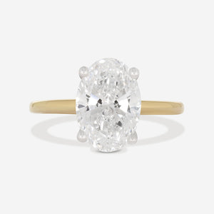 ZARIYAH 2.50ct | Oval Solitaire Lab Grown Diamond Engagement Ring in 18ct Gold