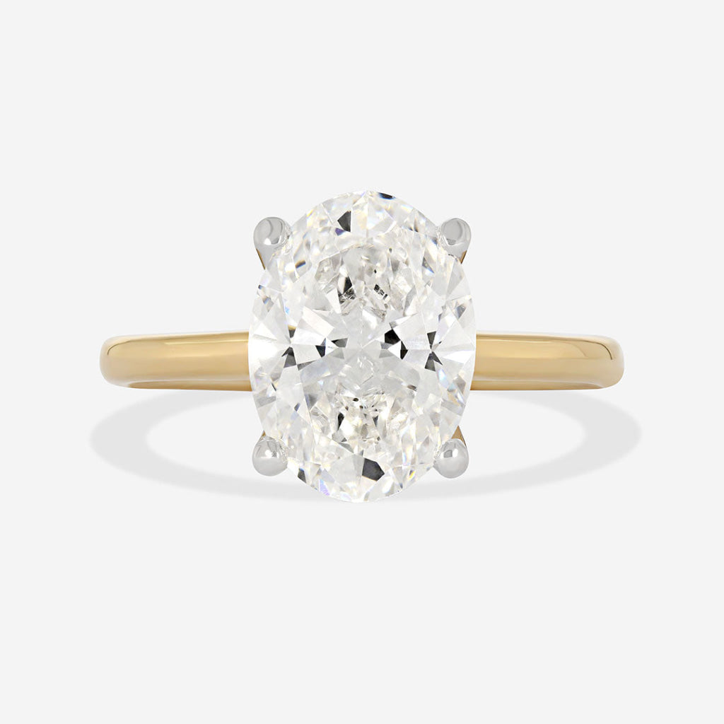 Zariyah 3.00ct | Oval Solitaire Lab Diamond Set in 18ct