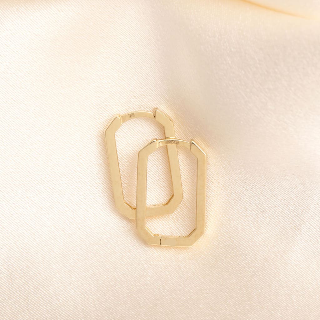 Zeal Hoops -8mm | 9ct Gold - Earrings