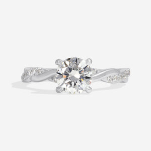 ZEPHYR 1.20ct | Round Solitaire Lab Grown Diamond Engagement Ring in Platinum