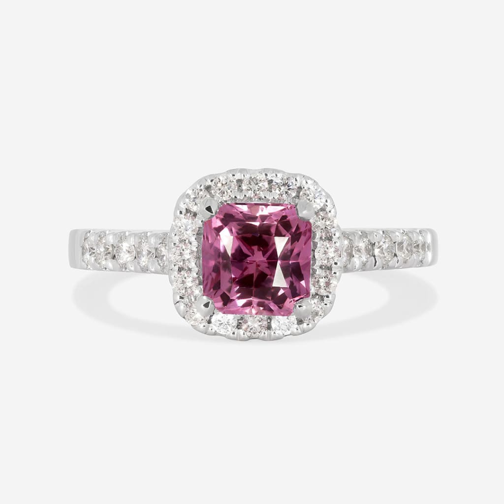 ZETA | Pink Sapphire & Diamond Ring - Rings