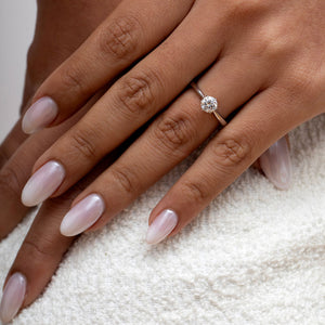 ZEUS 0.71ct | Round Solitaire Diamond Engagement Ring in Platinum