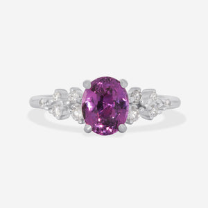 ZINNIA | Purple Sapphire & Diamond Ring