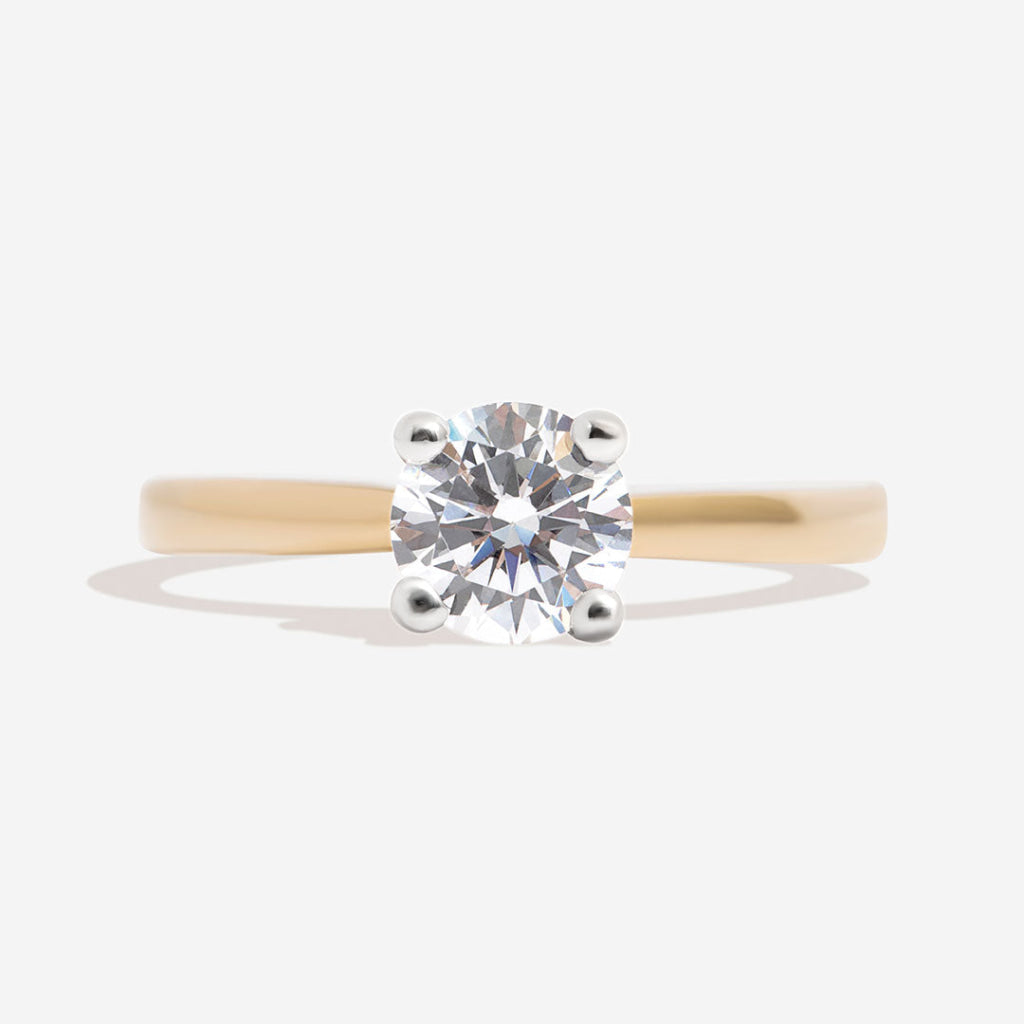 Zirconia Solitaire Ring 9ct Gold Gear – Gear Jewellers