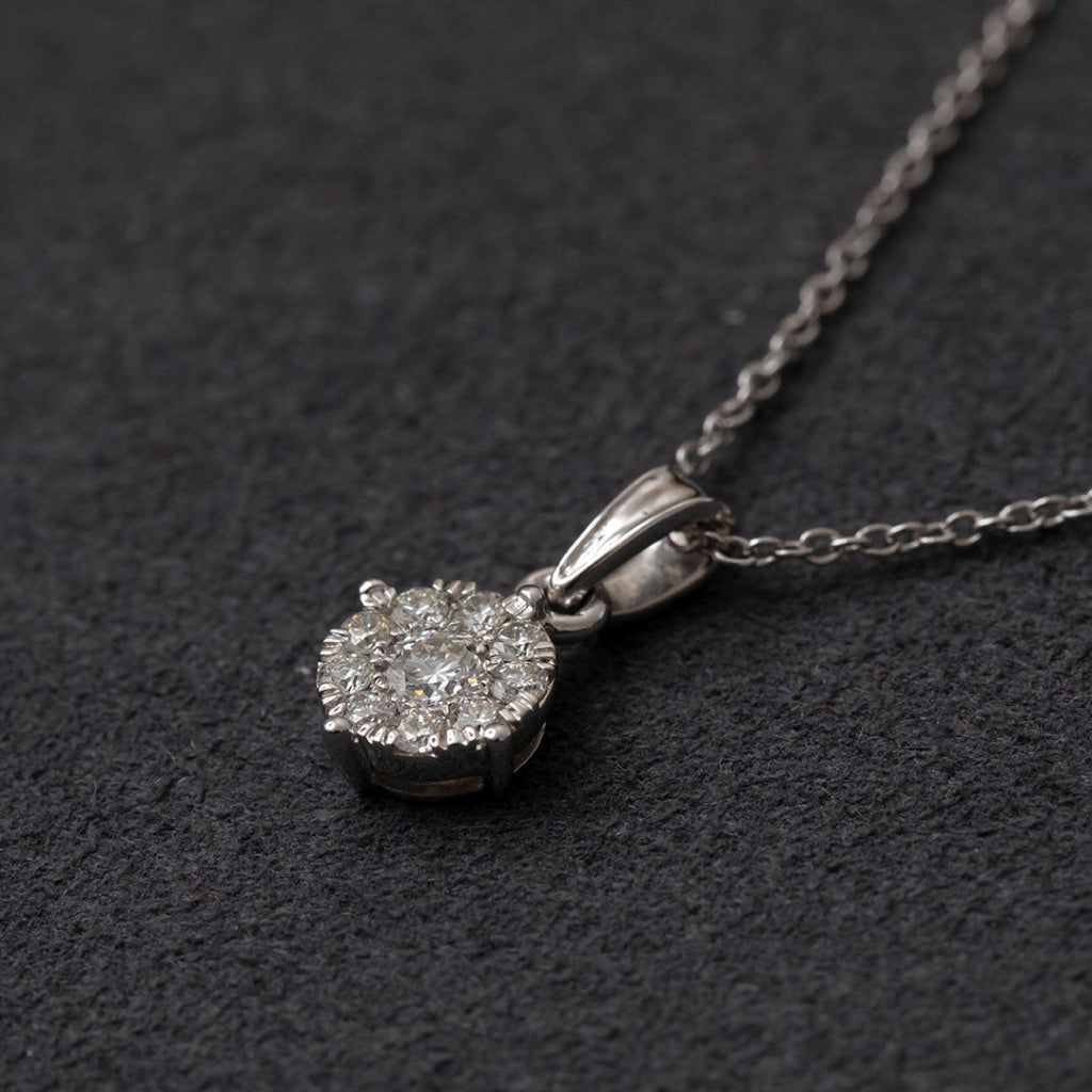 ZOE - 0.25ct | Natural Diamond Necklace in 18ct White Gold