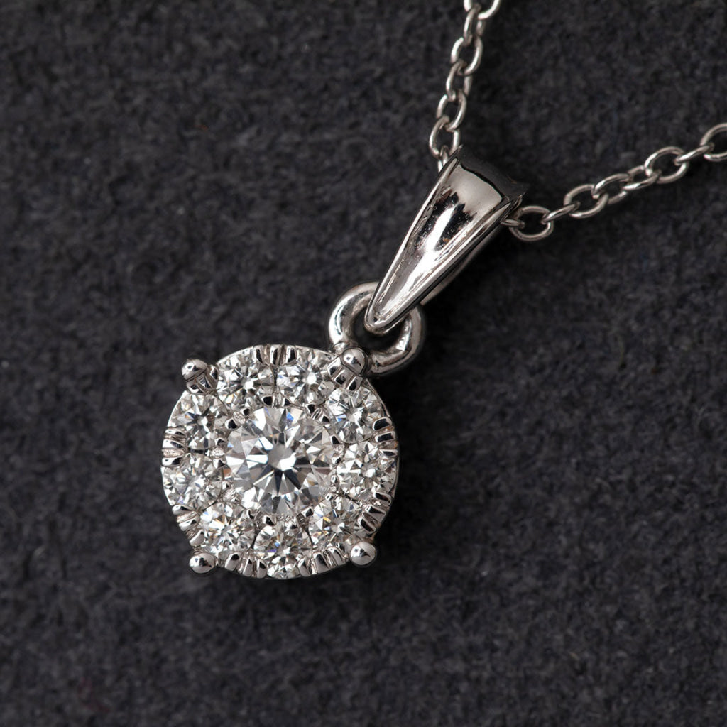 ZOE - 0.25ct | Natural Diamond Necklace in 18ct White Gold