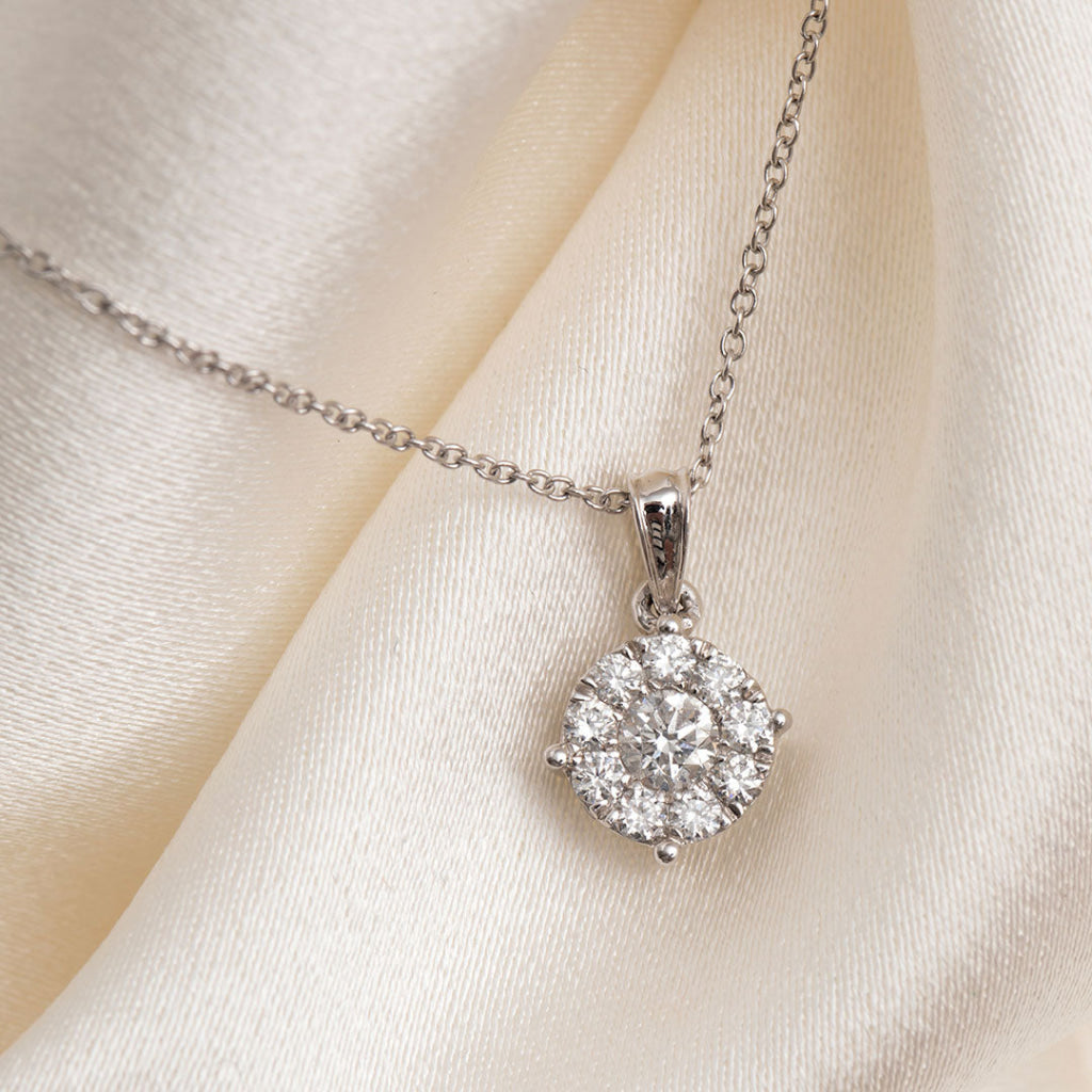 Zoe Diamond Necklace 0.25ct | 18ct White Gold - Necklace