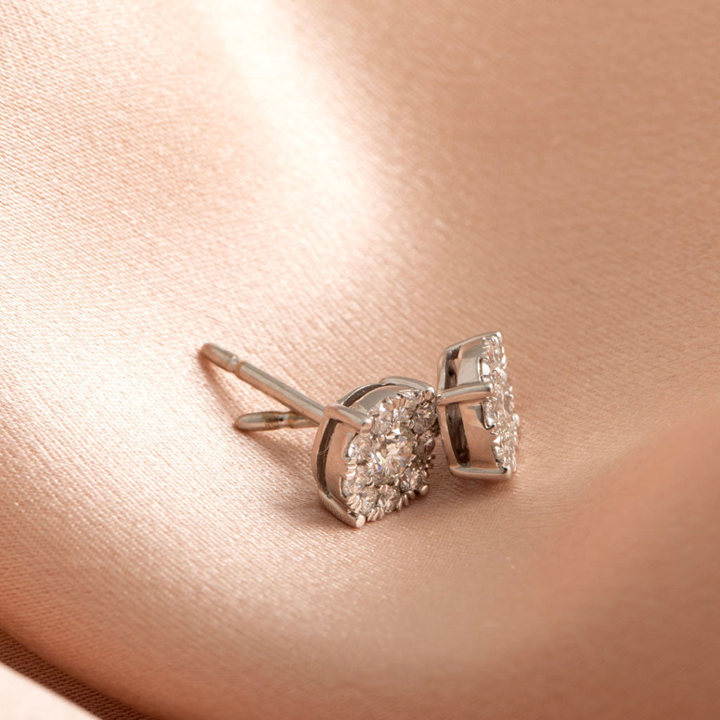 Zoe Diamond Earrings 0.50ct side view
