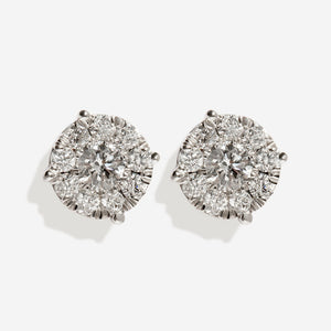 ZOE - 0.50ct | Natural Diamond Earrings in 18ct White Gold