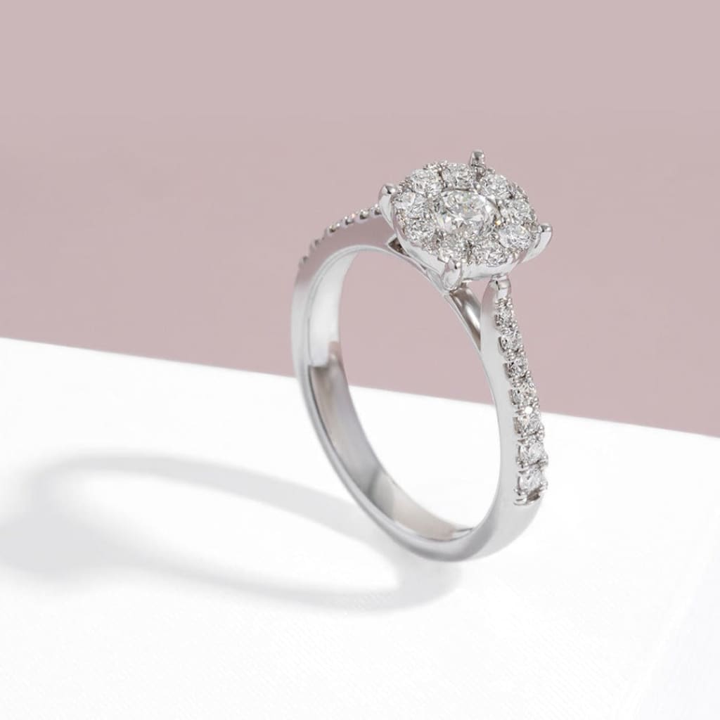 ZOE - 18ct White Gold | Diamond Engagement Ring - Gear Jewellers Dublin Ireland