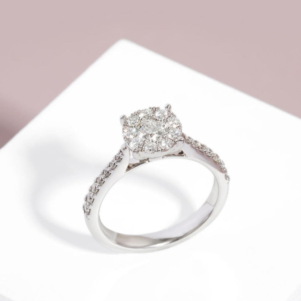 ZOE - 18ct White Gold | Diamond Engagement Ring - Gear Jewellers Dublin Ireland
