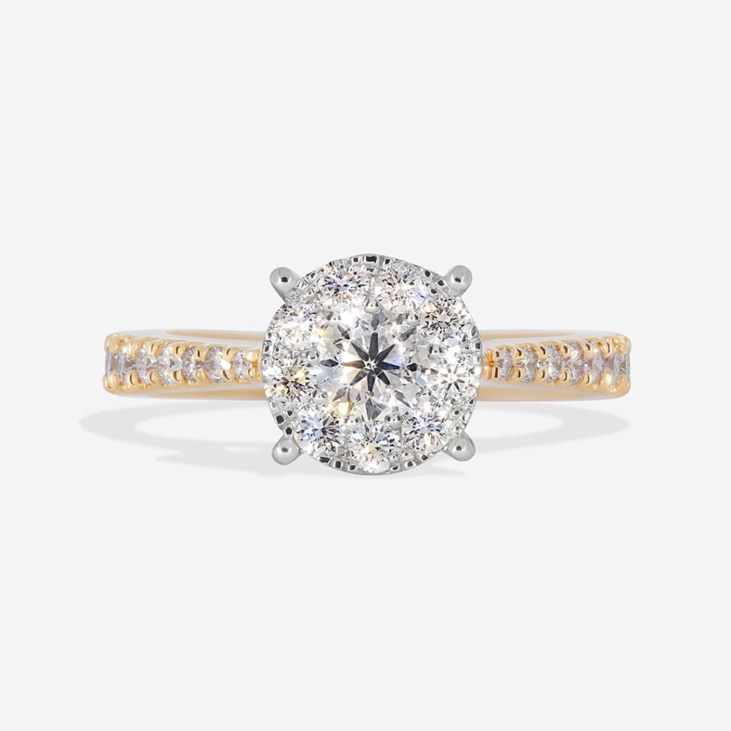 18ct gold zoe diamond engagement ring