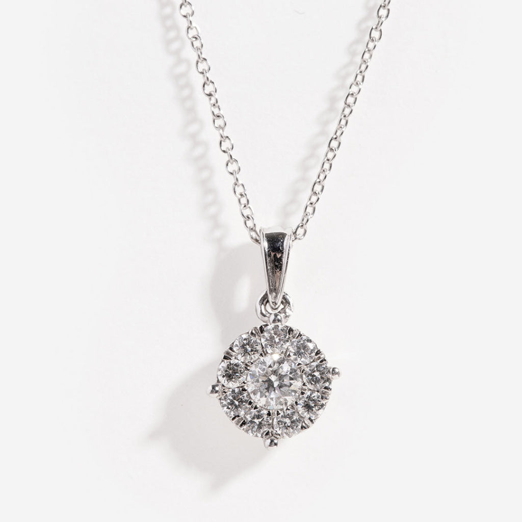 Zoe Diamond Necklace 0.25ct | 18ct White Gold - Necklace