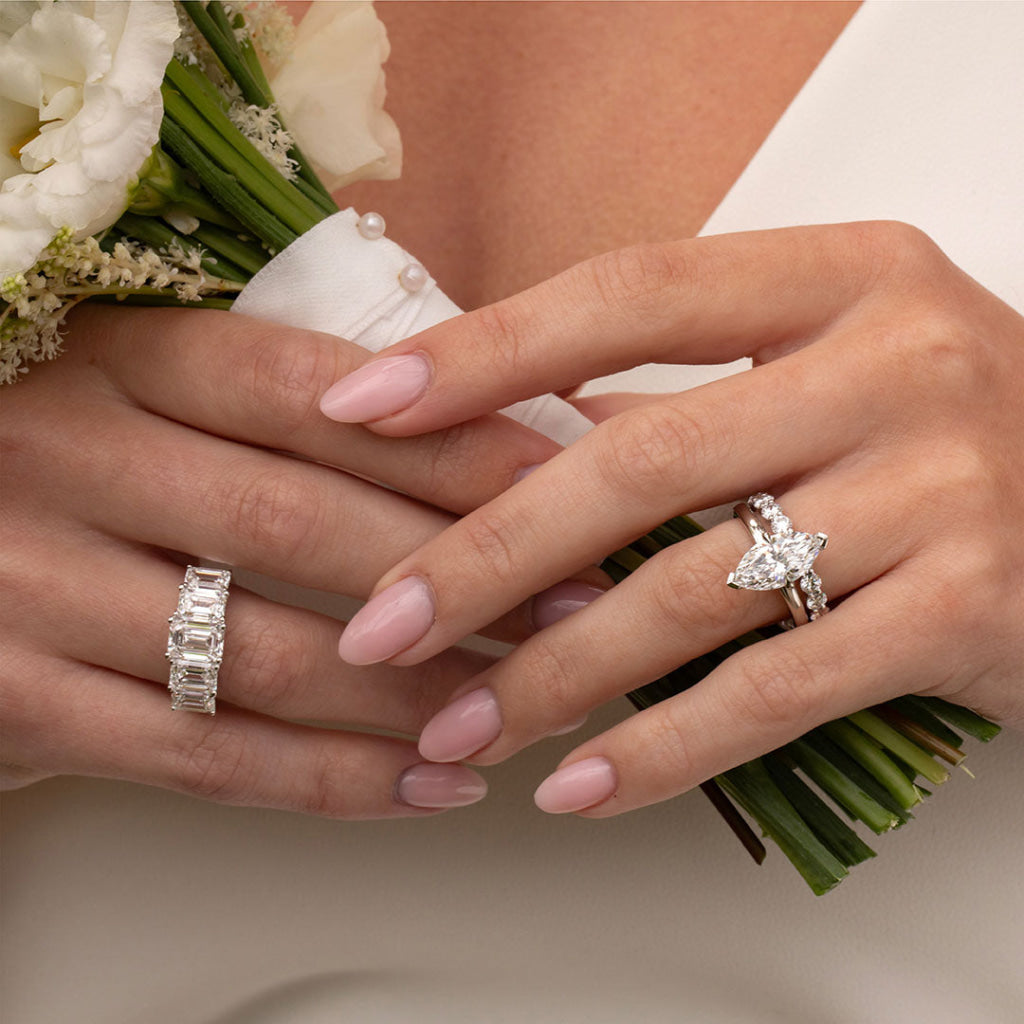 ZURI | Emerald Cut Lab Diamond in Platinum 5.00ct - Rings