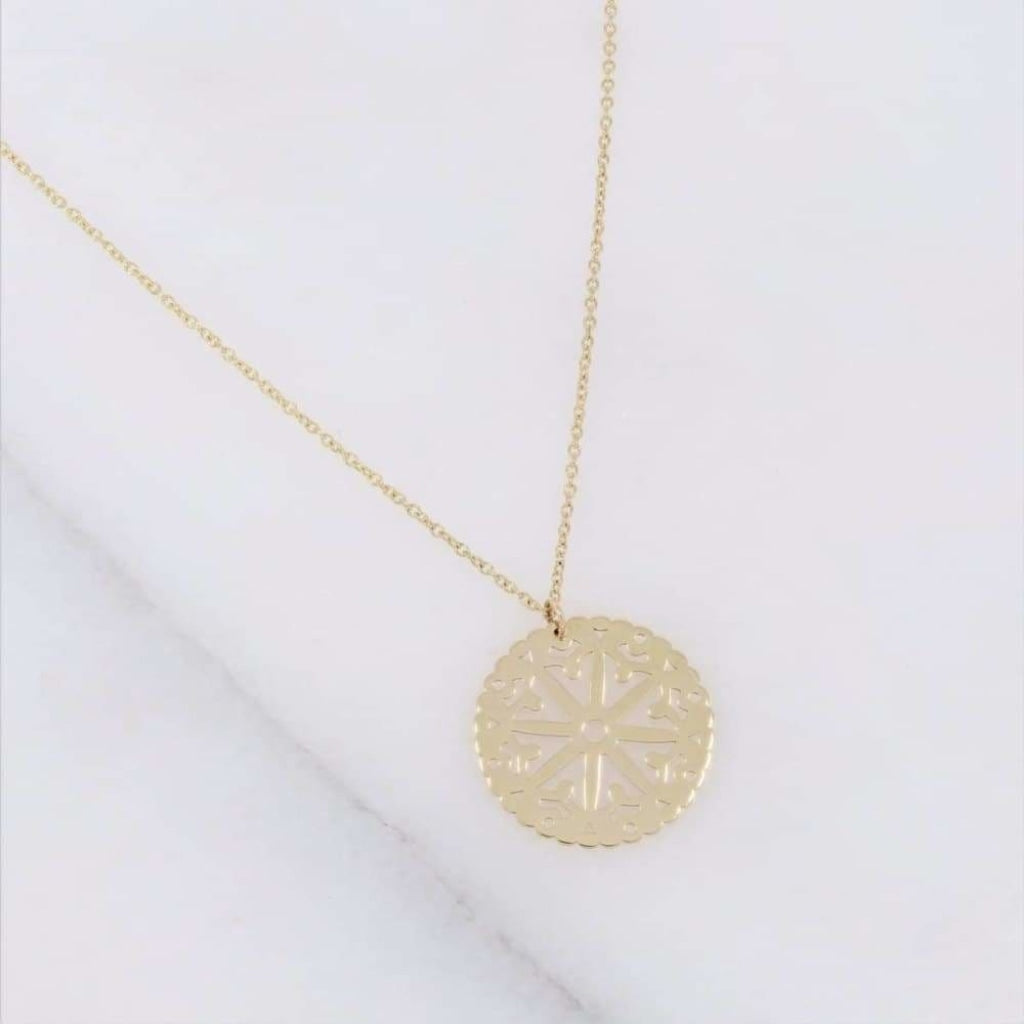 Lace Necklace | 9ct Gold - Necklace