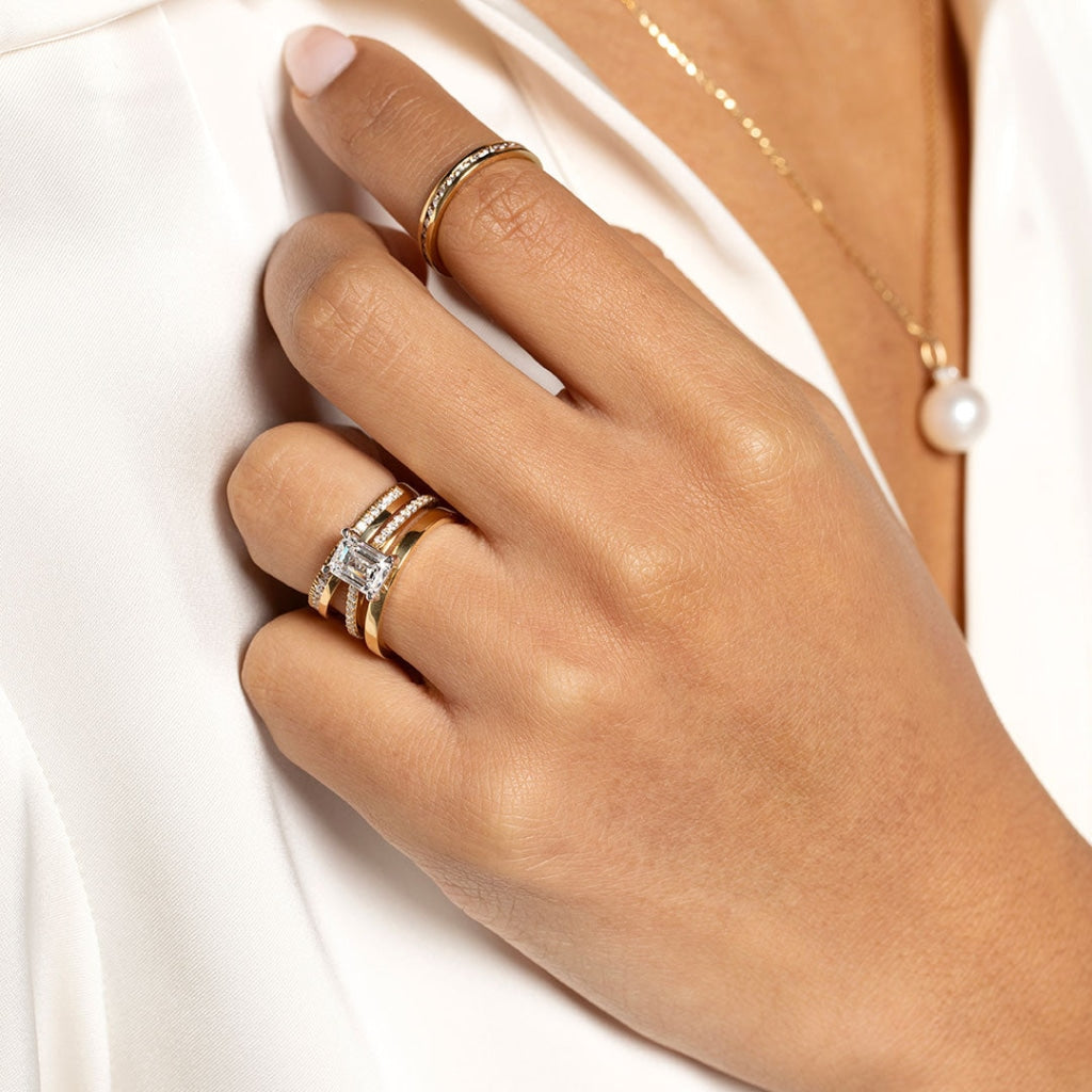Atlantis - 18ct Gold | Diamond Wedding Ring - Rings