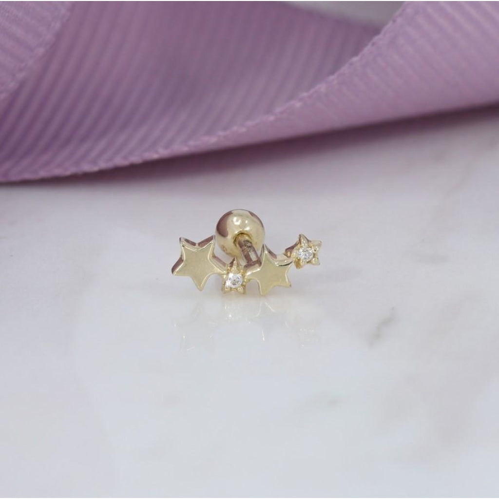Constellation Piercing | 9ct Gold - Earrings