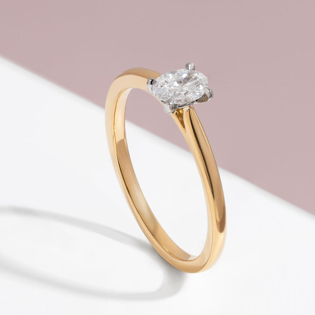 Paris Oval Diamond Engagement Ring