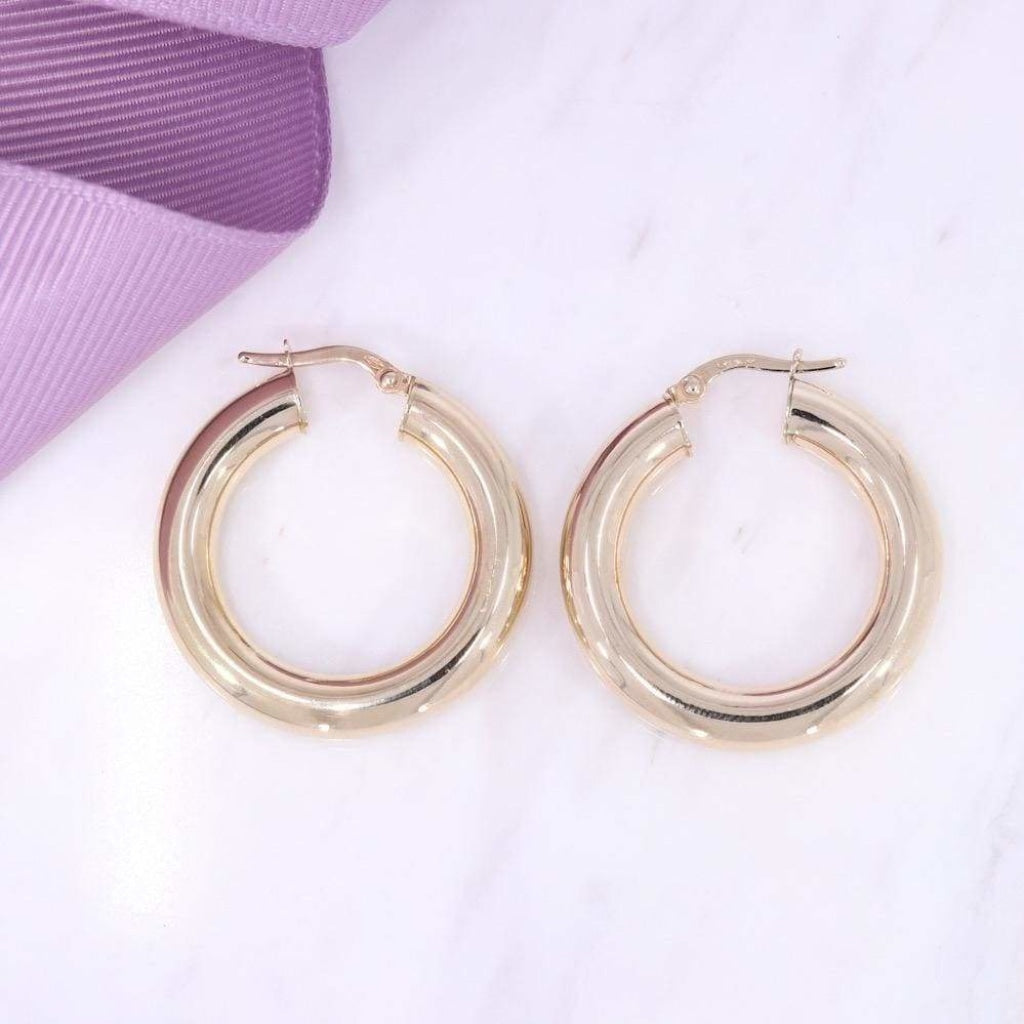 Hoop Earrings 20mm | 9ct Gold - Earrings