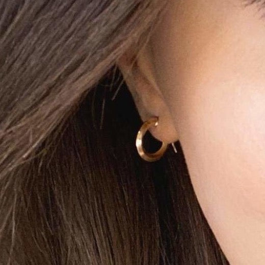 Plain Hoop Earrings - 13mm | 9ct Gold - Earrings
