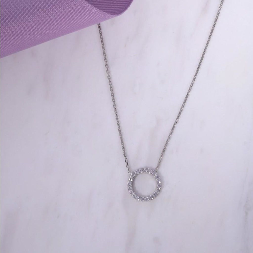 White Gold Necklace | 9ct White Gold - Necklace